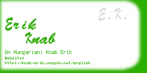 erik knab business card